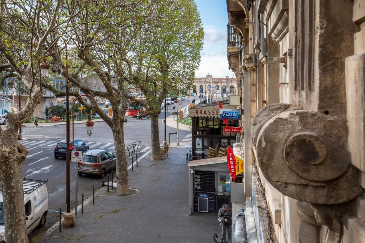 Le Victor Hugo -Centre Ville -1 Mn De La Gare Sète Exteriör bild